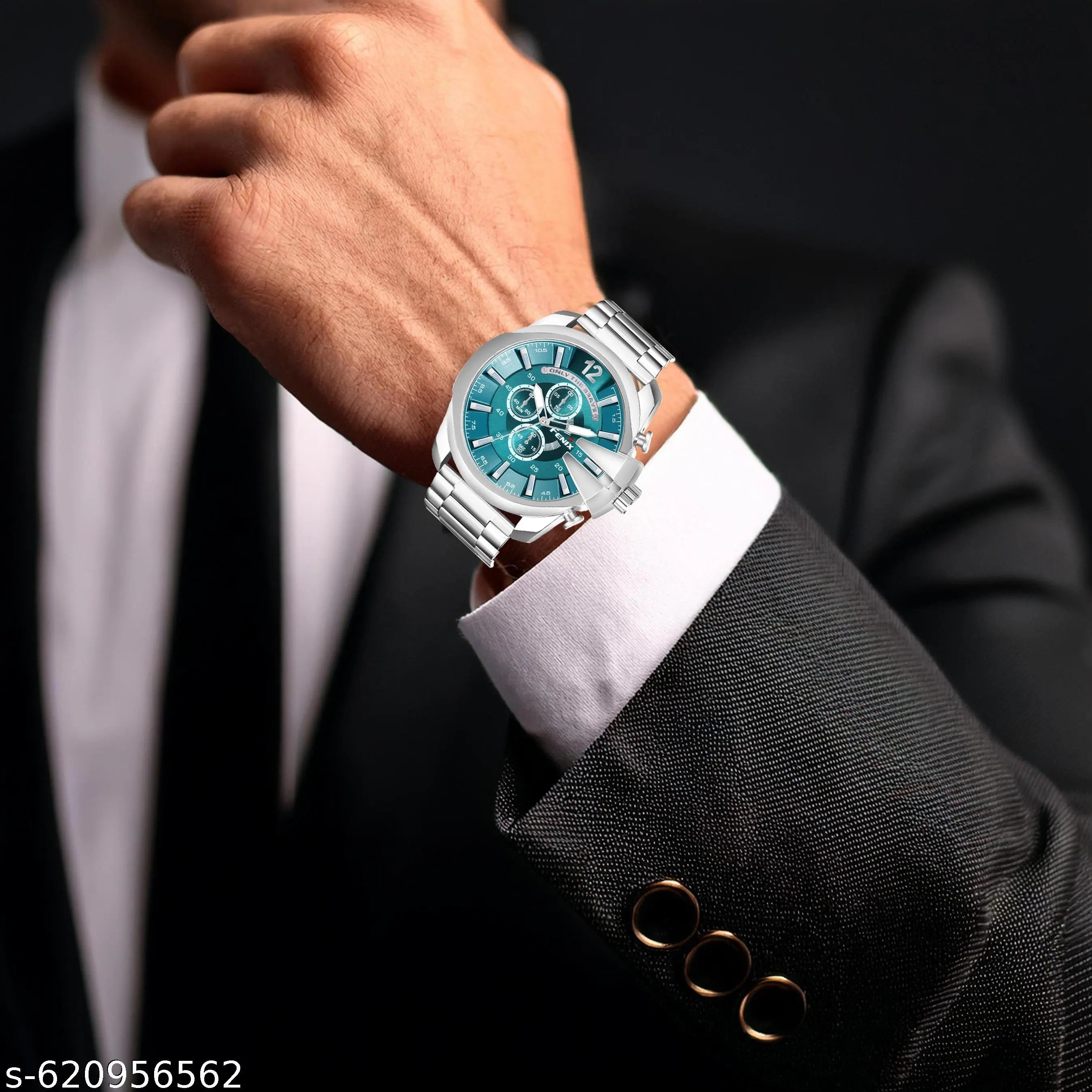 Trendy Round Analog Watch - For Men Green