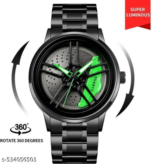 3D Rotating Spinning Watch Quartz Men