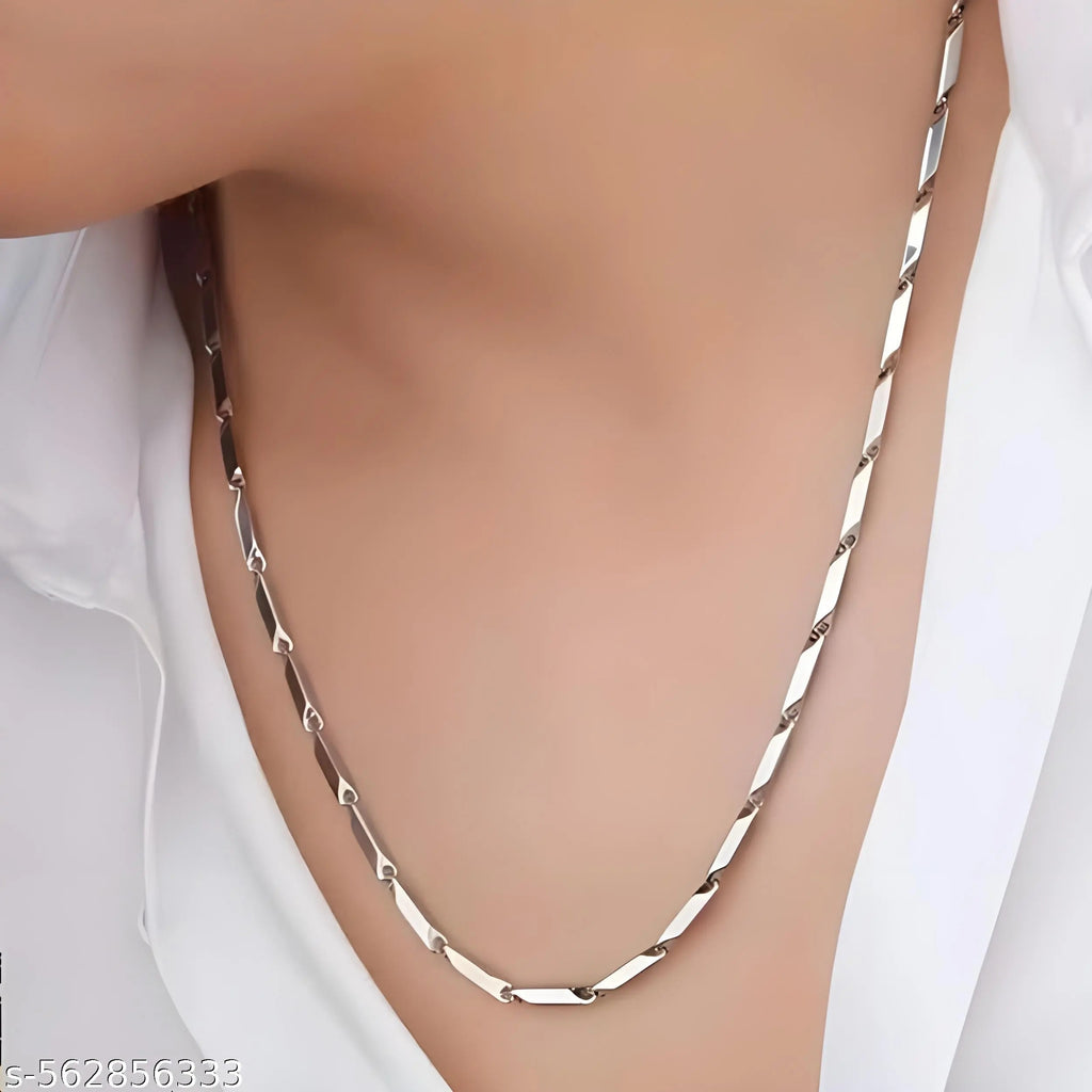 Stainless Steel Geometric Hipster Chain Necklace
