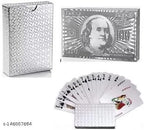 Silver Foil Poker Playing Cards
