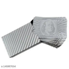 Silver Foil Poker Playing Cards