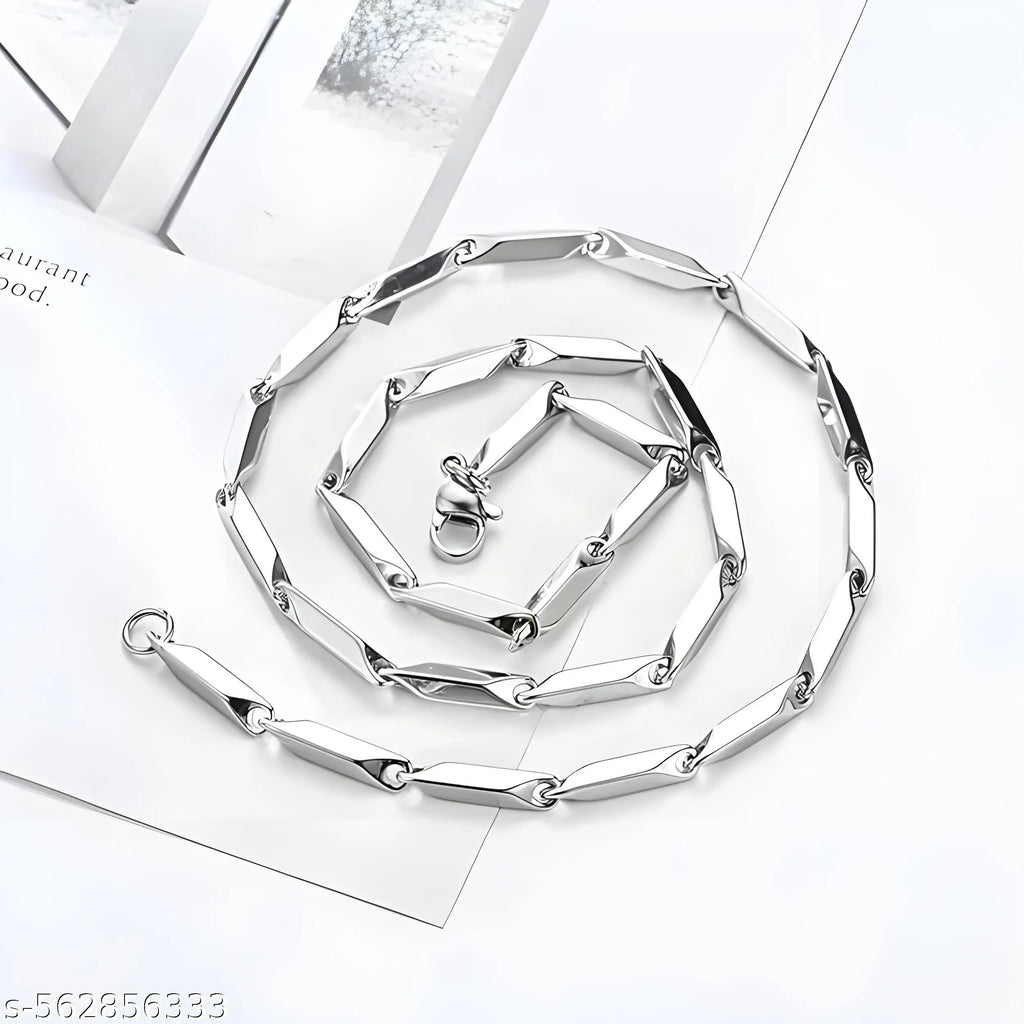 Stainless Steel Geometric Hipster Chain Necklace