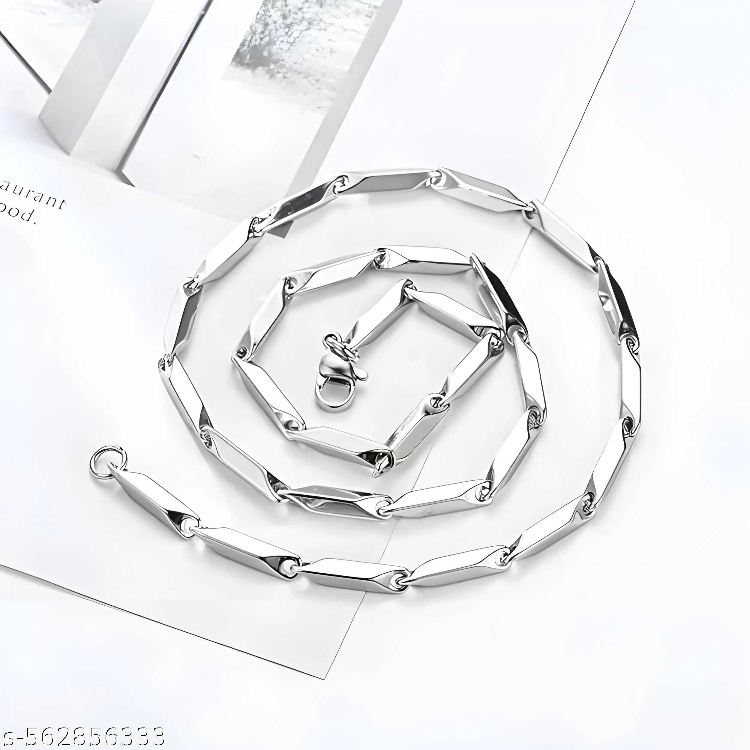 Stainless Steel Geometric Hipster Chain Necklace