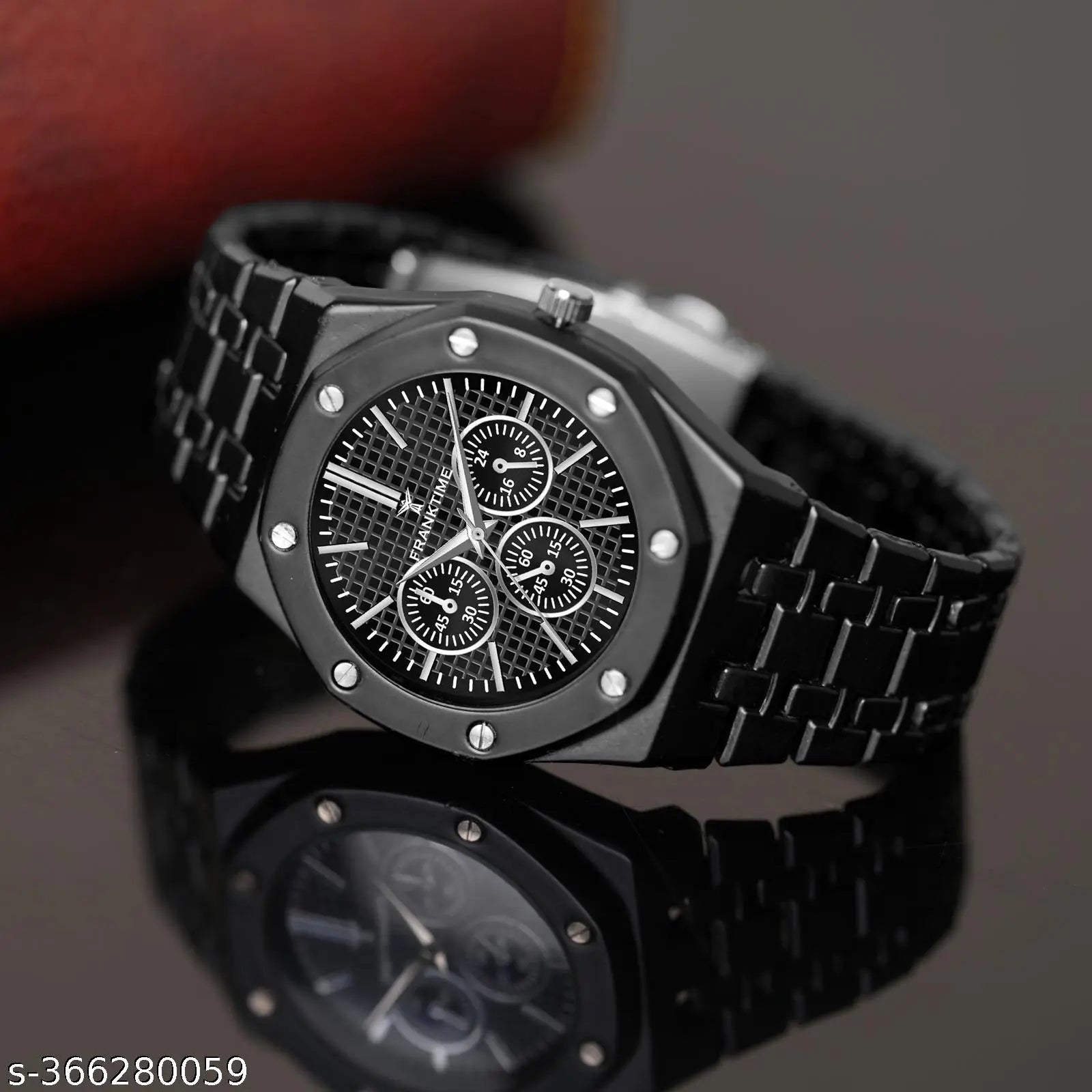 Trendy men watches Black